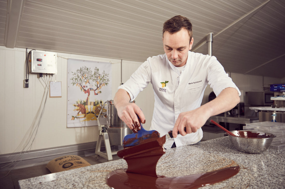 Mark Working with Bean To Bar Chocolate