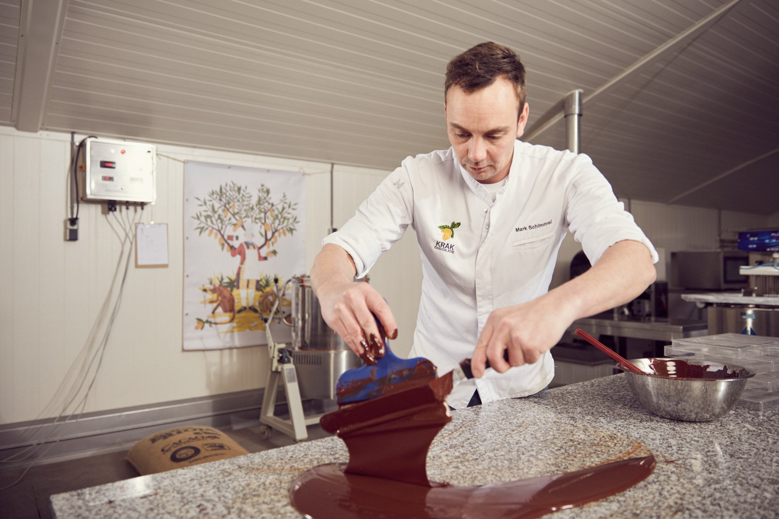 Mark Working with Bean To Bar Chocolate