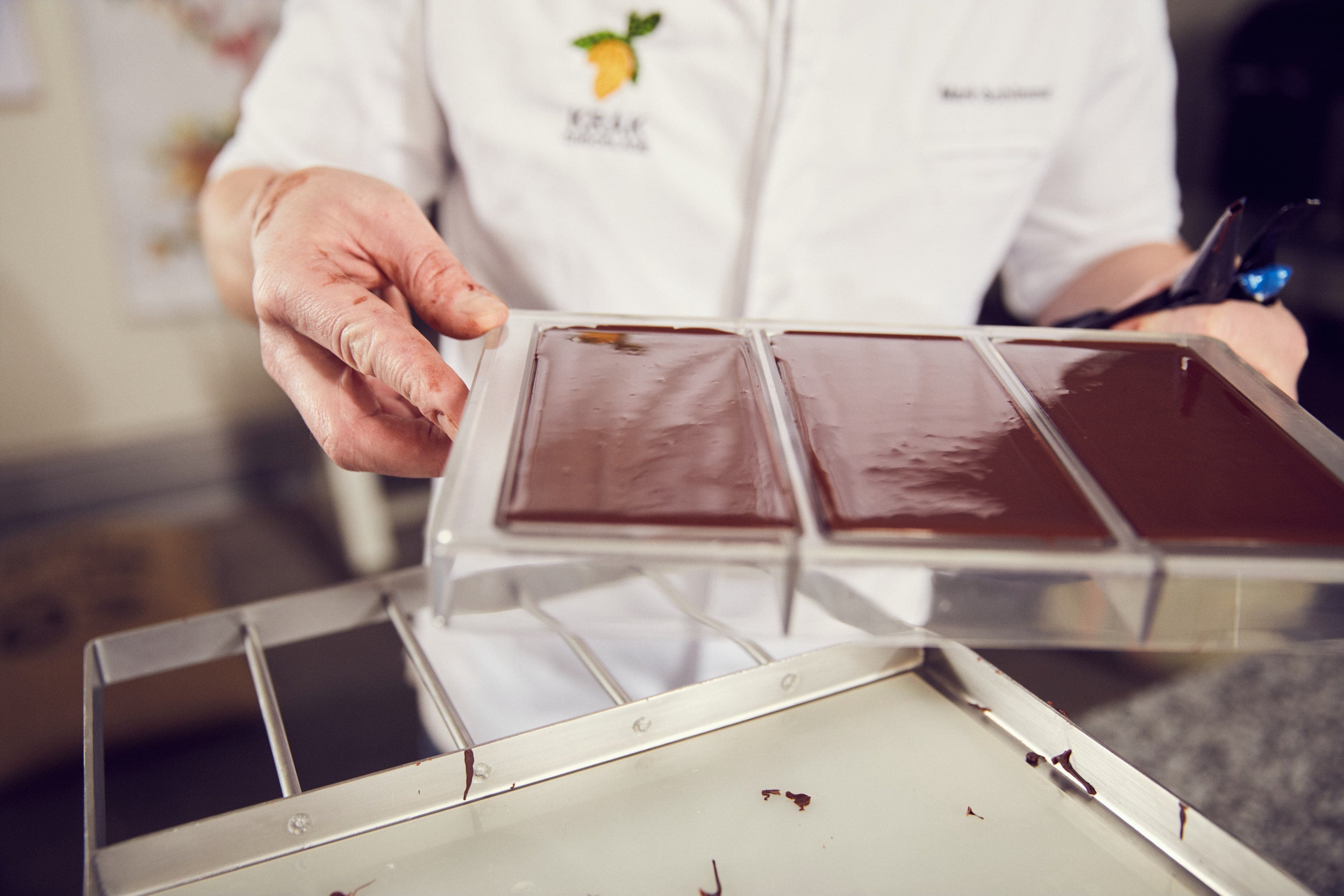 Krak Bean to Bar Chocolate in Molds