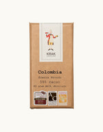 Krak Chocolade Colombia Sierra Navada 55% Cacao Milk Chocolade 80 Gram Bar Award Winning